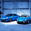 Blue Alpine Cars diamond painting