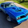 Blue Firebird Car diamond painting