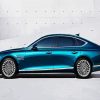 Blue Genesis Car diamond painting