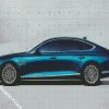 Blue Genesis Car diamond painting