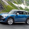 Blue Mini Cooper diamond painting