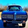 Blue Pontiac Gto Car diamond painting