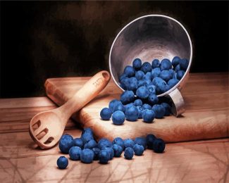 Blueberries Still Life diamond painting