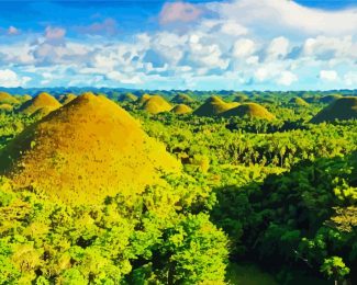 Bohol Chocolate Hills diamond painting