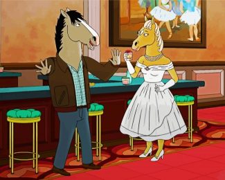 Bojack Horseman Wedding diamond painting