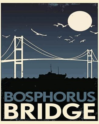 Bosphorus Bridge Poster diamond painting