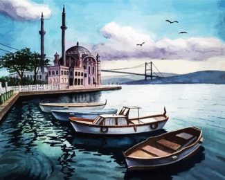 Bosphorus Bridge View Art diamond painting