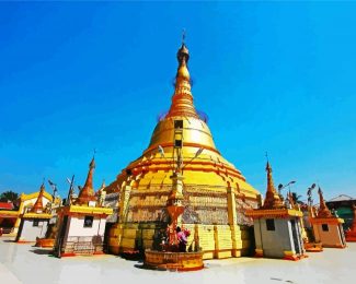 Botataung Kyaik Dae Ap Sandaw Pagoda Yangon diamond painting