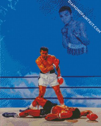 Boxer Muhammad Ali diamond painting