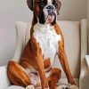 Boxer Dog diamond painting