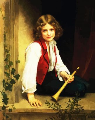 Boy With Flute diamond painting