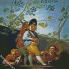 Boys Playing Soldiers Goya Art diamond painting