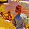 Boys On The Beach Sorolla diamond painting