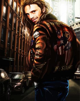 Bucky Barnes Art diamond painting