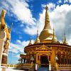 Buddha Dhatu Jadi Golden Temple In Bangladesh diamond painting