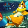 Buizel In Water diamond painting