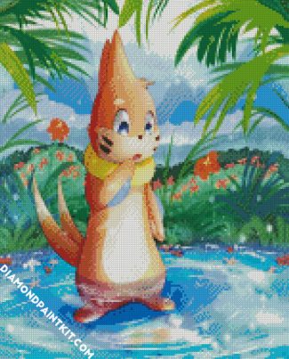 Buizel Pokemon Anime diamond painting