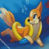 Buizel Swimming diamond painting