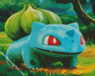 The Bulbasaur Pokemon diamond painting