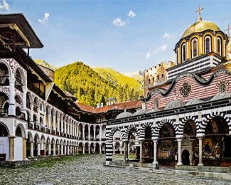 Bulgaria The Monastery Of Saint Ivan Of Rila diamond painting