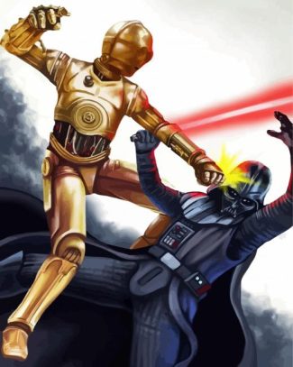 C3po And Darth Vader diamond painting