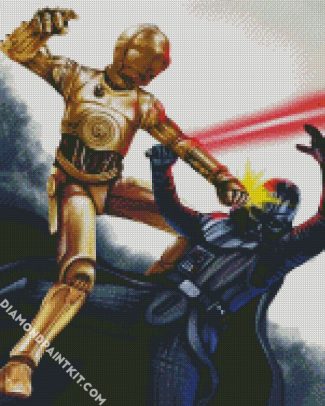 C3po And Darth Vader diamond painting