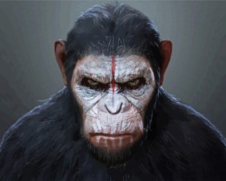 Caesar Planet Of The Apes diamond painting