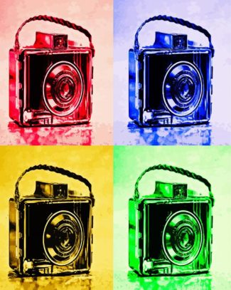 Camera Pop Art diamond painting