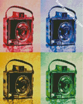 Camera Pop Art diamond painting