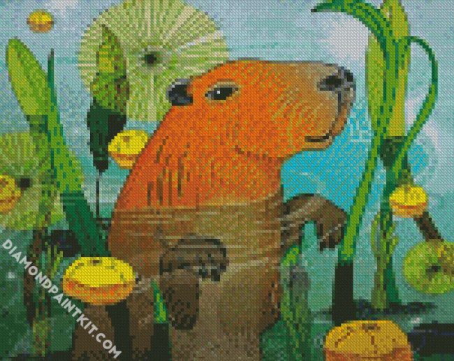 Capybara Animal diamond painting