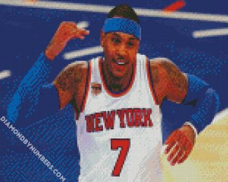 Carmelo Anthony diamond painting