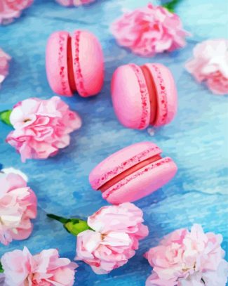 Carnation And Macarons diamond painting