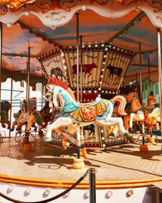 Carnival Carousel diamond painting