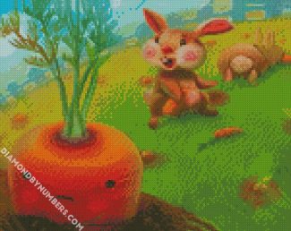 Carrot And Bunny diamond painting