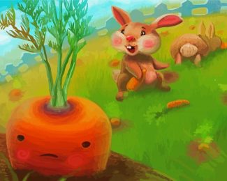 Carrot And Bunny diamond painting