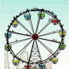 Cartoon Ferris Wheel diamond painting