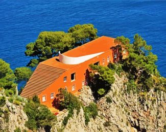 Casa Malaparte Capri diamond painting