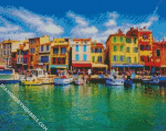 Cassis France diamond painting