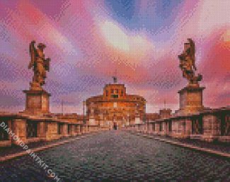 Castle Sant Angelo Vatikan diamond painting