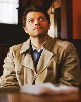 Castiel Misha Collins Actor diamond painting