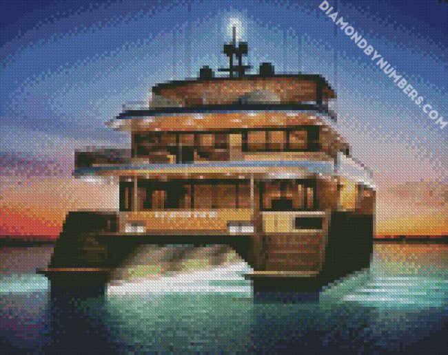 Catamaran diamond painting