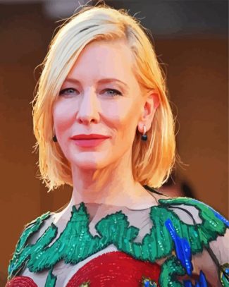 Cate Blanchett diamond painting