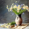 Chamomile Vase diamond painting