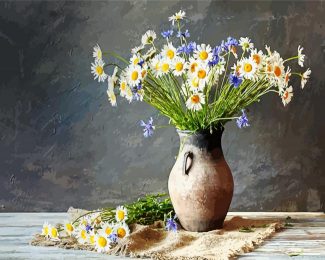 Chamomile Vase diamond painting