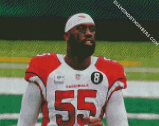 Chandler Jones Cardinals diamond painting