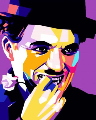 Chaplin Pop Art diamond painting