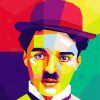 Charlie Chaplin Pop Art diamond painting