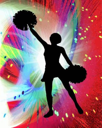 Cheerleader Girl Silhouette diamond painting