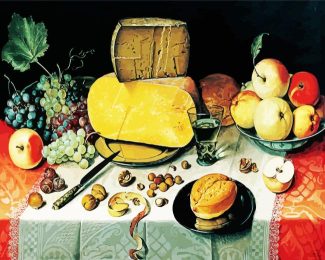 Cheese And Fruits diamond painting