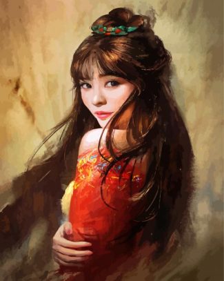 Chinese Girl Art diamond painting